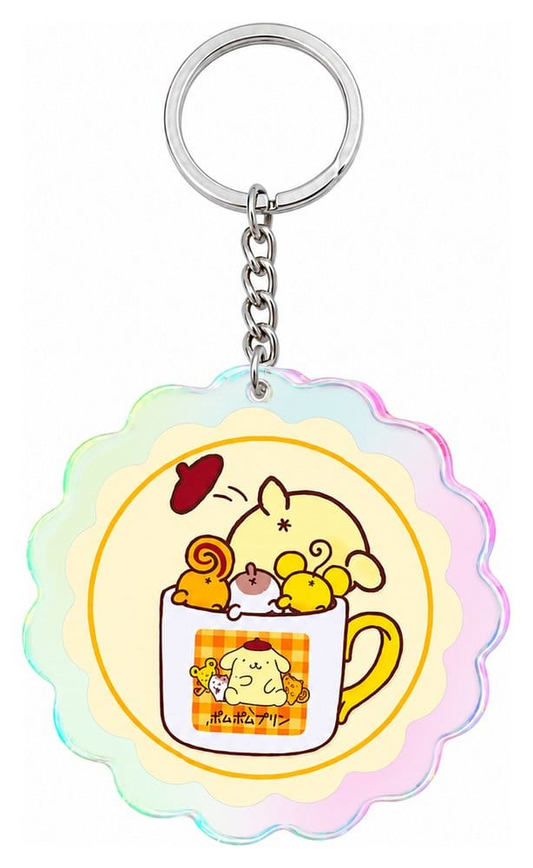 Sanrio Acrylic Keychain Pompompurin 30th Anniversary Squishy Cute Purin Ver. 2