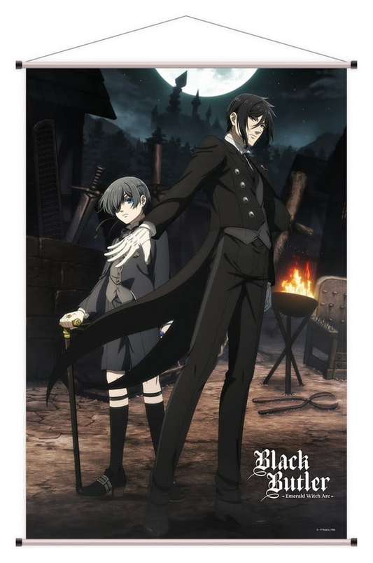 Black Butler: Emerald Witch Arc Wallscroll Sebastian & Ciel