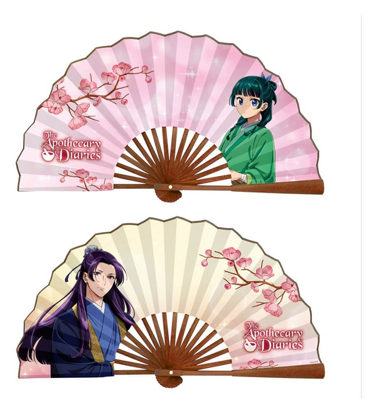 The Apothecary Diaries Japanese Bamboo Folding Fan Maomao & Jinshi