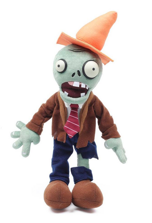 Plants Vs. Zombies Plush Traffic Cone Zombie