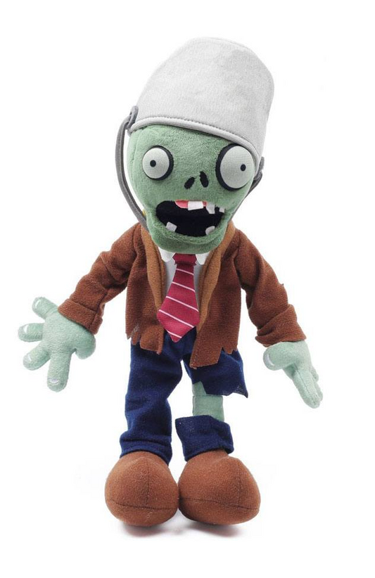 Plants Vs. Zombies Plush Bucket Head Zombie