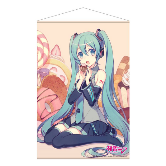 Vocaloid Wallscroll Miku Hatsune Cupcake Ver