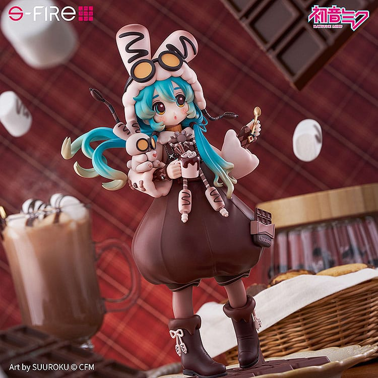 Character Vocal Series 01: Hatsune Miku Statue Hatsune Miku Marshmallow Hot Cocoa