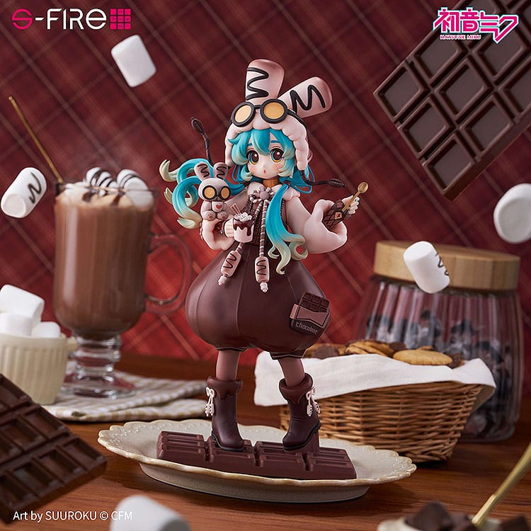 Character Vocal Series 01: Hatsune Miku Statue Hatsune Miku Marshmallow Hot Cocoa