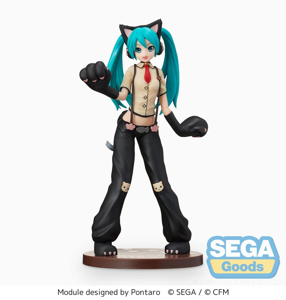 Hatsune Miku Project DIVA Arcade Future Tone - Hatsune Miku Kitty Cat SPM Figure