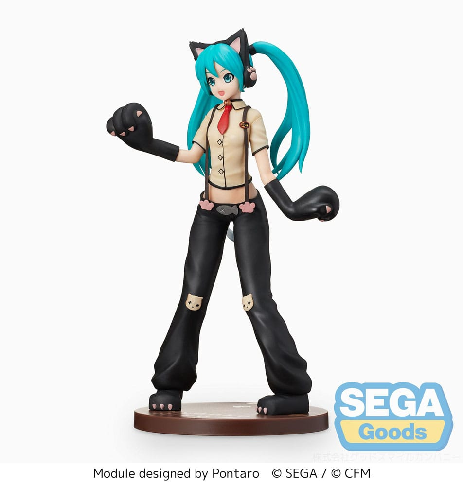 Hatsune Miku Project DIVA Arcade Future Tone - Hatsune Miku Kitty Cat SPM Figure