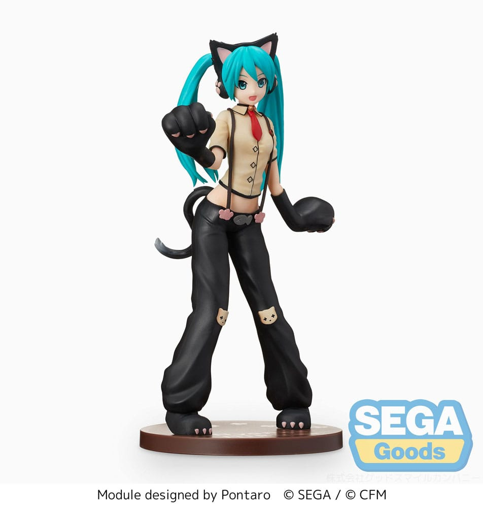 Hatsune Miku Project DIVA Arcade Future Tone - Hatsune Miku Kitty Cat SPM Figure