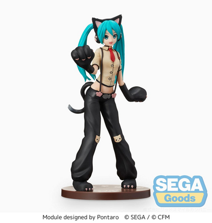 Hatsune Miku Project DIVA Arcade Future Tone - Hatsune Miku Kitty Cat SPM Figure