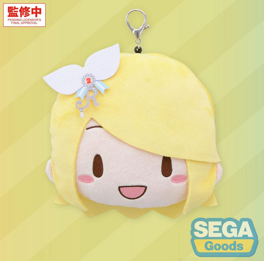 Hatsune Miku: Colorful Stage! Fuwa Petit Keychain Plush Face Pouch Kagamine Rin Stage Sekai