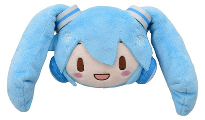 Vocaloid Fuwa Petit Plush Hatsune Miku Snow Miku Face Mascot Ver
