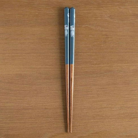 Studio Ghibli lacquered Chopsticks sketches Princess Mononoke Kodama dark blue
