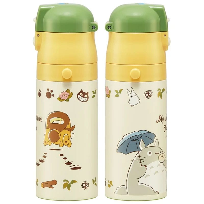 My Neighbor Totoro Water Bottle double opening Totoro & Catbus