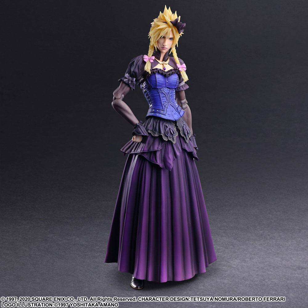 Final Fantasy VII Remake Play Arts Kai Action Figure Cloud Strife Dress Ver