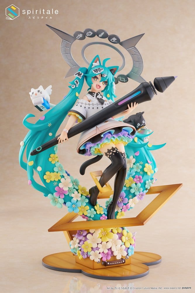 Hatsune Miku x Naoki Saito 1/7 Scale Statue My Figure Making! The Painter Ver