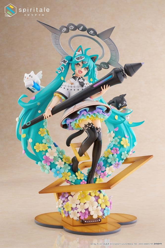 Hatsune Miku x Naoki Saito 1/7 Scale Statue My Figure Making! The Painter Ver