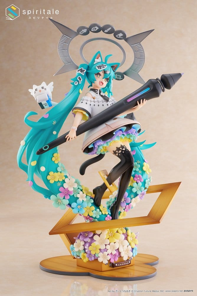 Hatsune Miku x Naoki Saito 1/7 Scale Statue My Figure Making! The Painter Ver