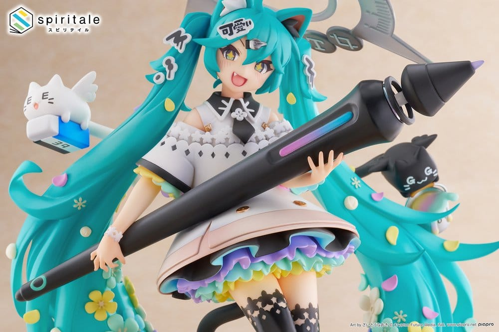 Hatsune Miku x Naoki Saito 1/7 Scale Statue My Figure Making! The Painter Ver