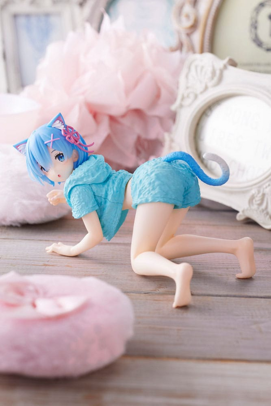 Re:Zero Rem Cat Roomwear Desktop Cute Figure