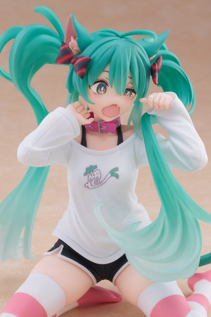 Hatsune Miku Desktop Cute Hatsune Miku Cat Ear T-Shirt Ver
