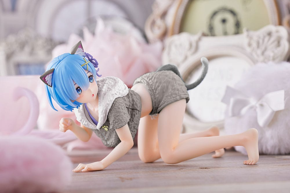 Re:Zero Rem Cat Roomwear Renewal Desktop Cute Figure