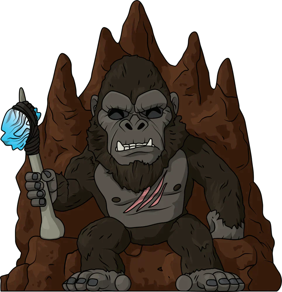 Godzilla King Kong "On Throne" Youtooz Vinyl Figure