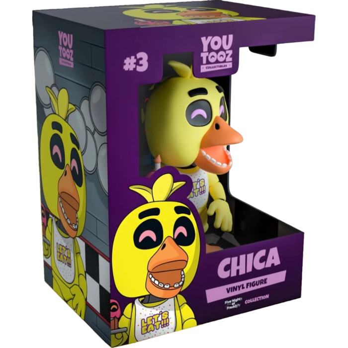 Five Nights At Freddys Chica Flocked Youtooz Vinyl Figure