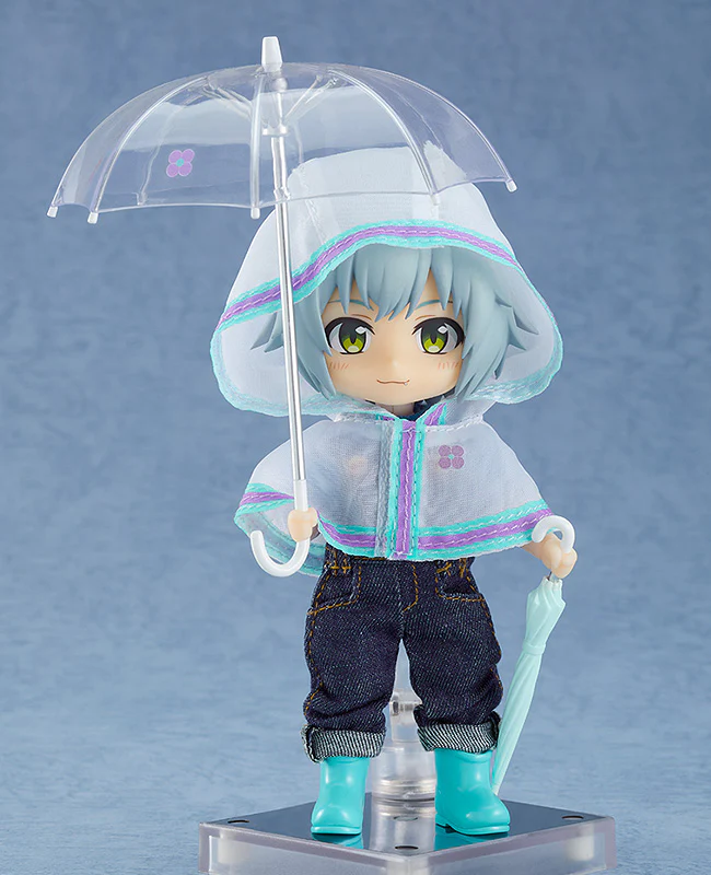 Rain Poncho - White Nendoroid Figure Doll Outfit Set